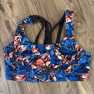 Lululemon Blue and Pink Sports Bra